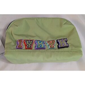 heyday Tech Pouch Unisex OS Pastel Lime NEW IYKYK Embroidered Patch Travel Bag